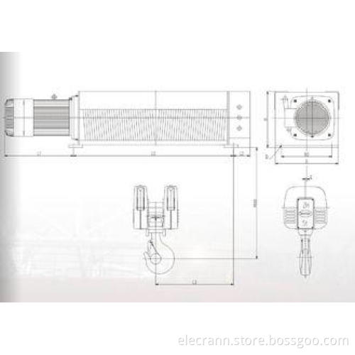 2 Ton - 32 Ton Electric Wire Rope Monorail Insulated Hoist
